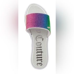 Juicy Couture Multi Color Yippy Beaded Slide
Sandals Size 8 NWOT